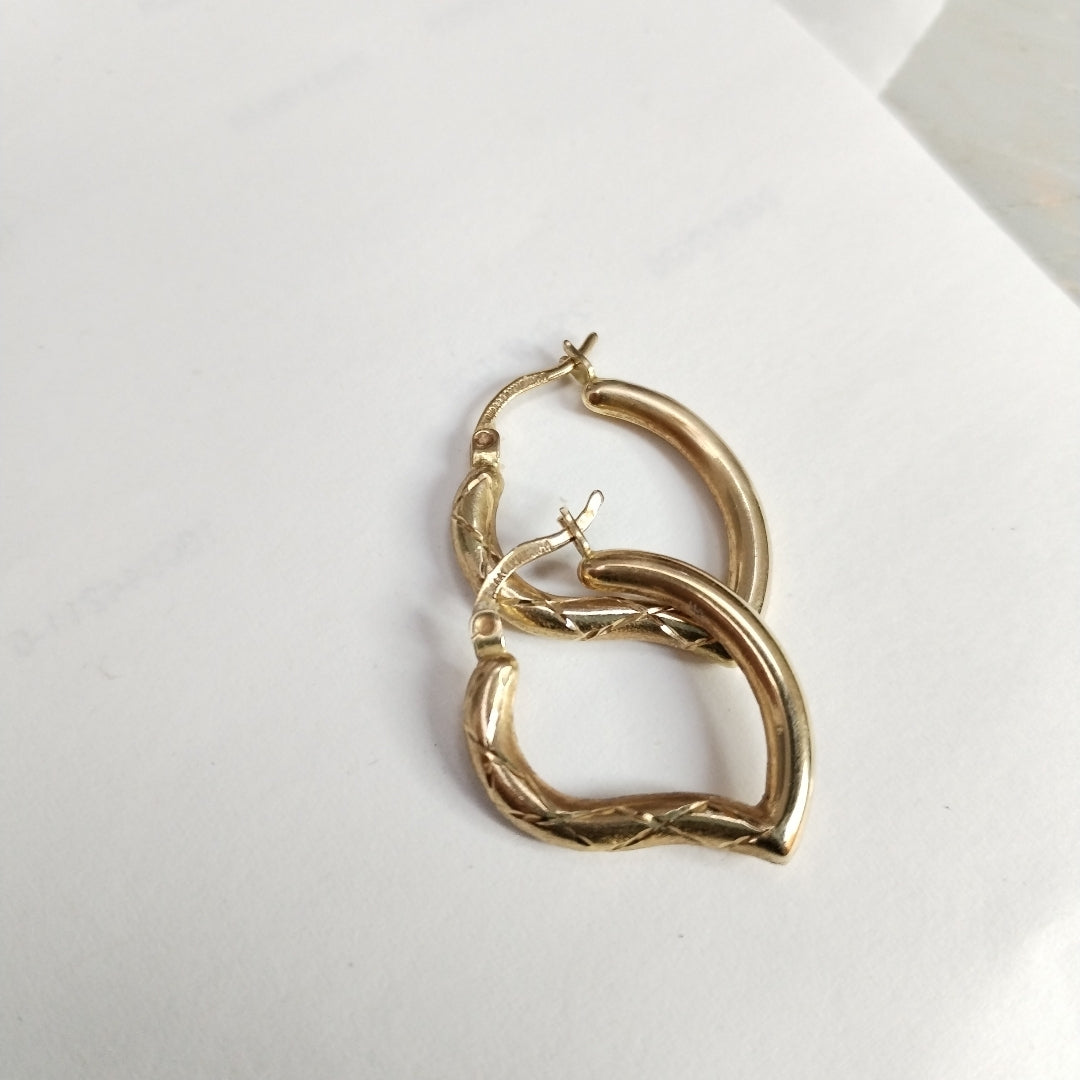 ARRACADAS PAR ORO 14 K 2,20 GRMS (SEMINUEVO)