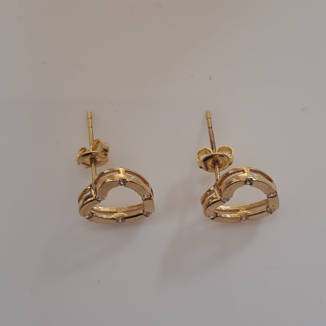 BROQUELES PAR ORO 10 K 1 GRMS (SEMINUEVO)