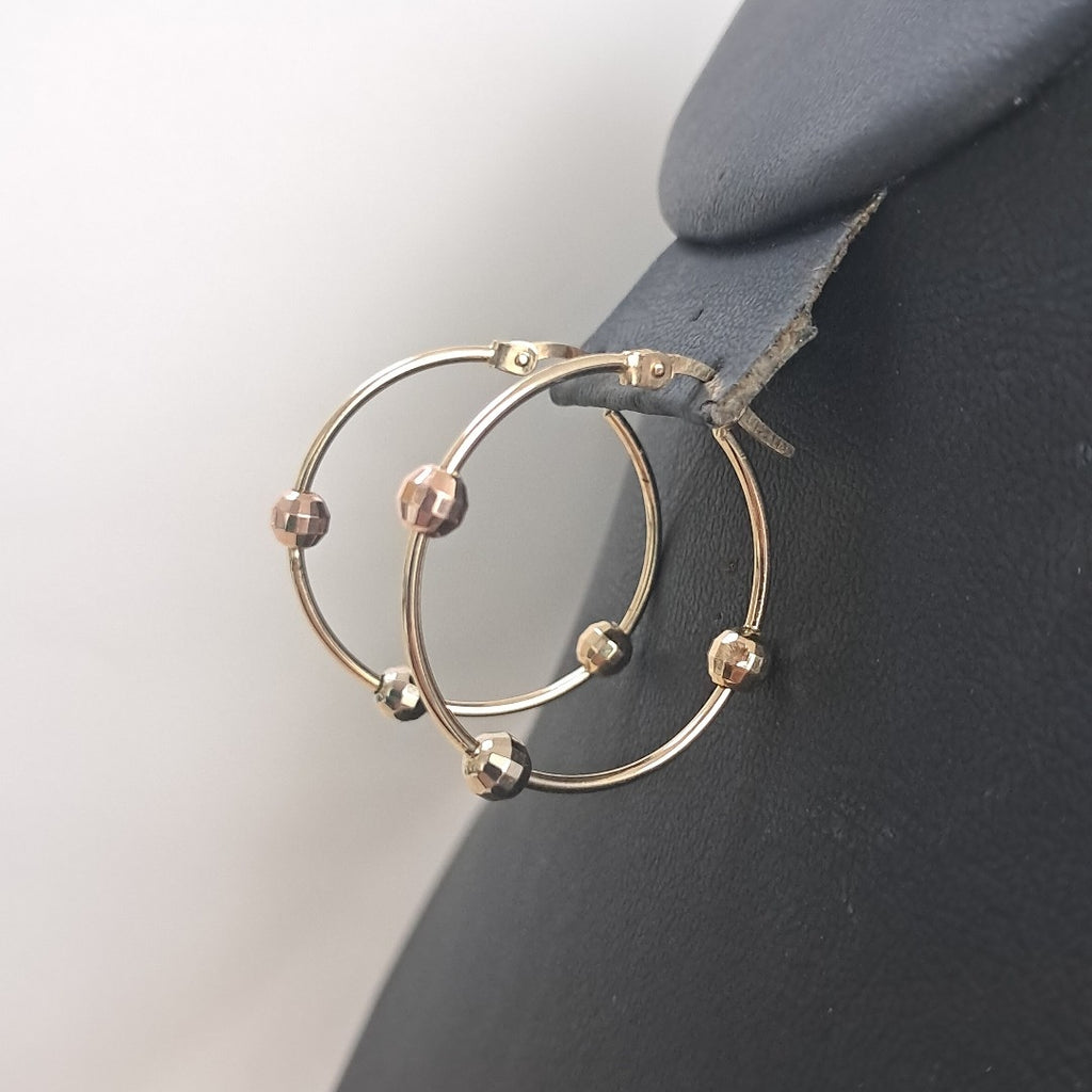 ARRACADAS PAR ORO COMBINADO 14 K 2,90 GRMS (SEMINUEVO)