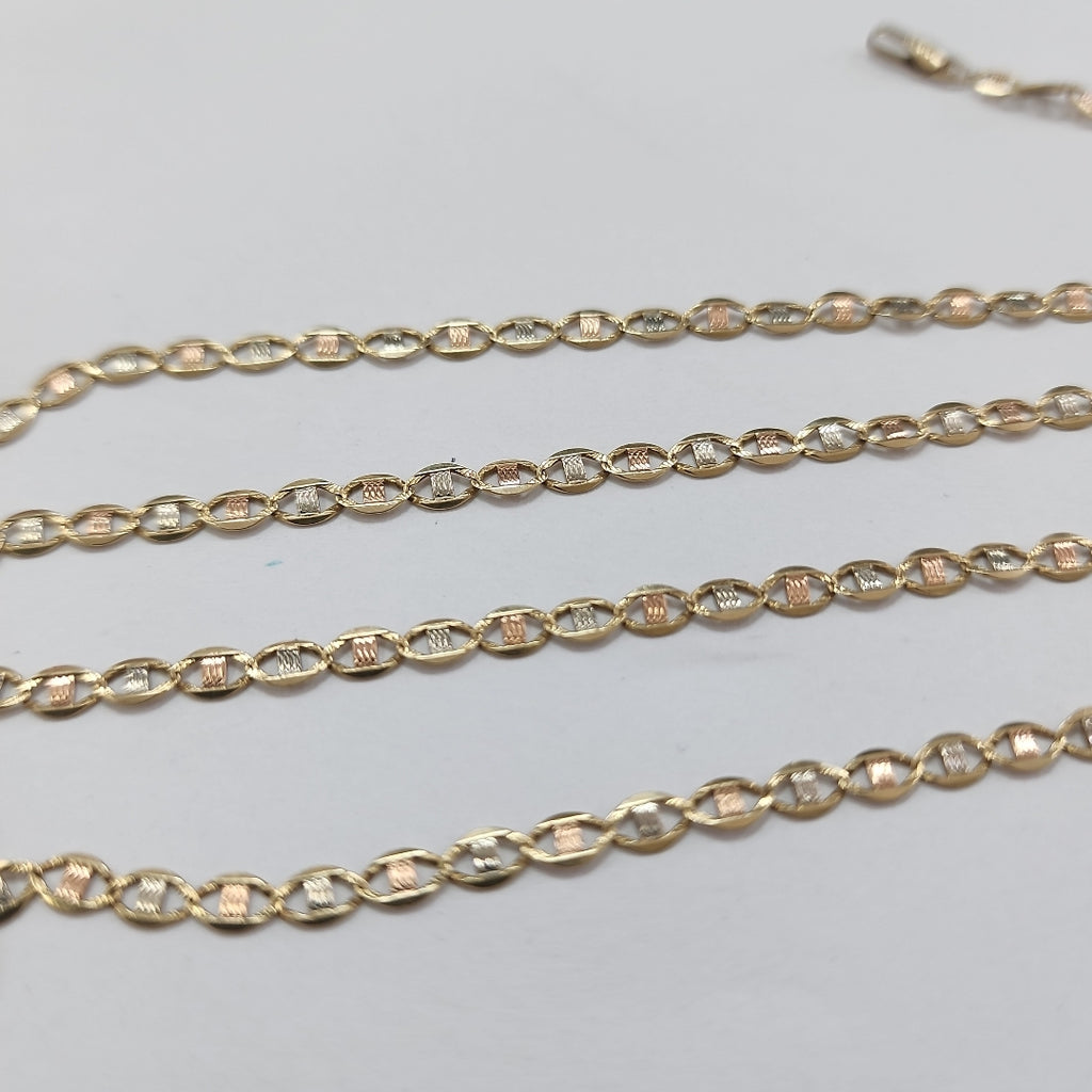 CADENA ORO, ORO COMBINADO 14 K 6.6 GRMS (SEMINUEVO)
