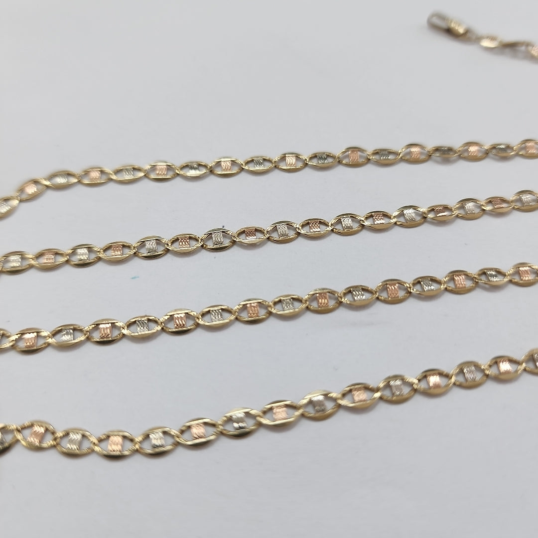 CADENA ORO, ORO COMBINADO 14 K 6.6 GRMS (SEMINUEVO)