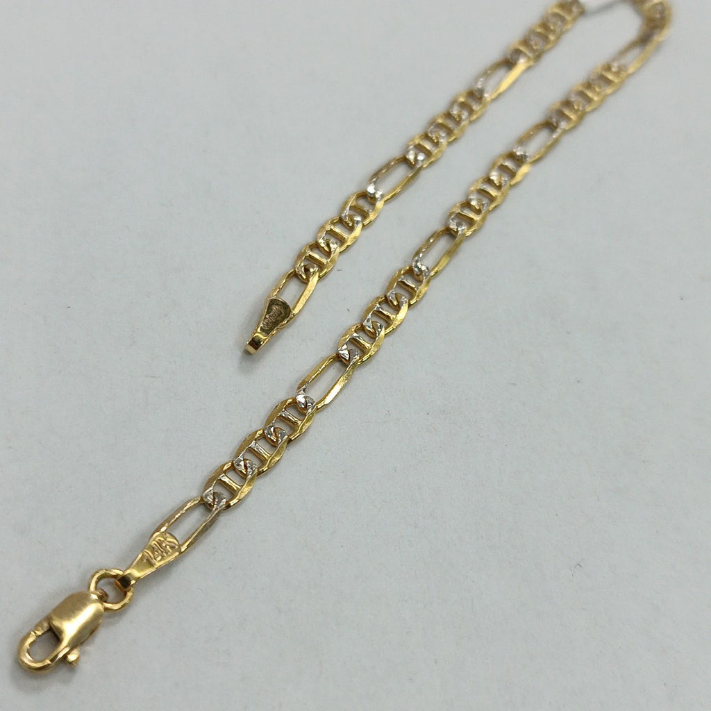 PULSERA TEJIDO 3X1 2.9G 18 CM 14K (NUEVO)