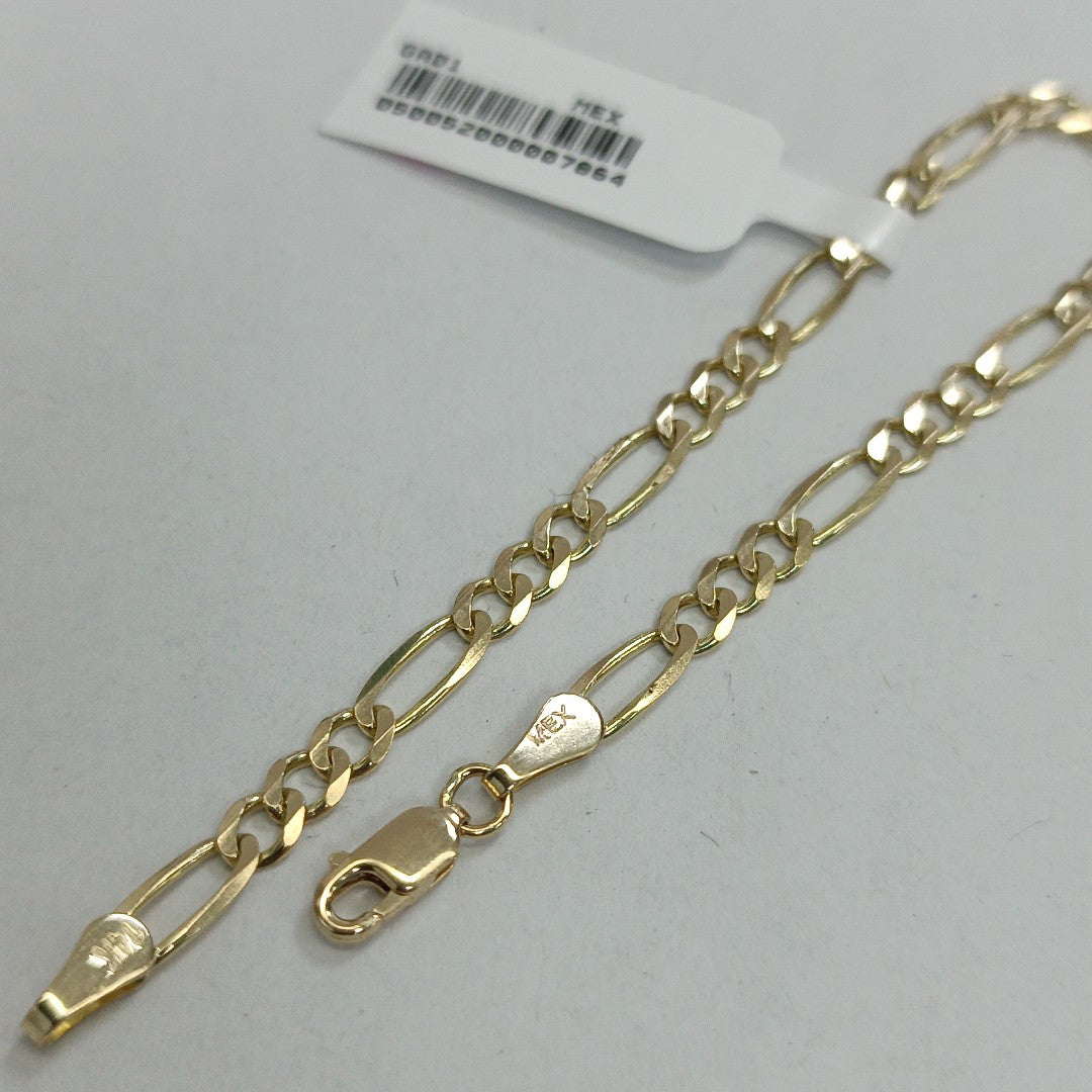 PULSERA TEJIDO 3X1 4.2G 18 CM 14K (NUEVO)