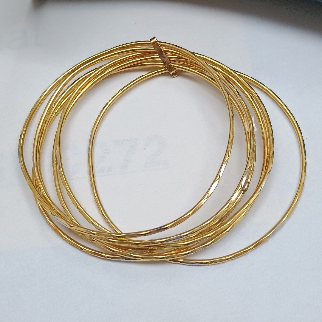 SEMANARIO DE PULSERAS ORO 14 K 19,70 GRMS (SEMINUEVO)