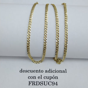 CADENA BARBADA DIAMANTADA 12.71GR 60 CM CM (NUEVO)