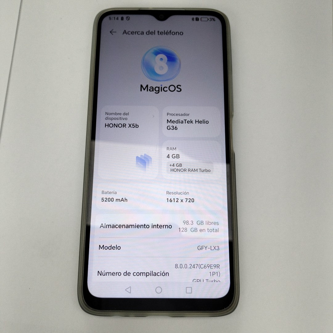 CELULAR HONOR X5B GFY-LX3 128 GB 4 GB RAM (SEMINUEVO)