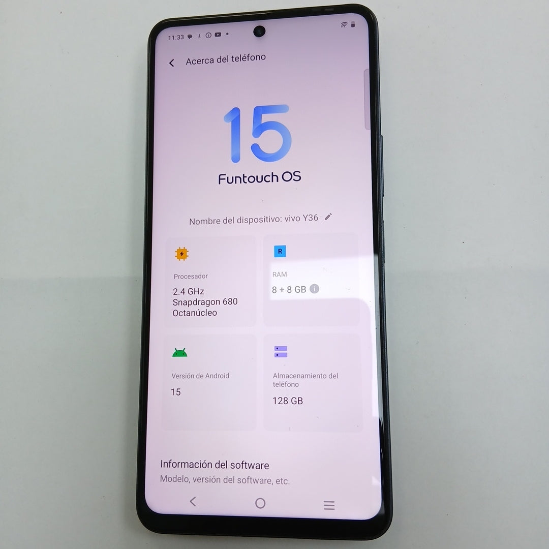CELULAR VIVO Y36 V2247 128 GB 8 GB RAM