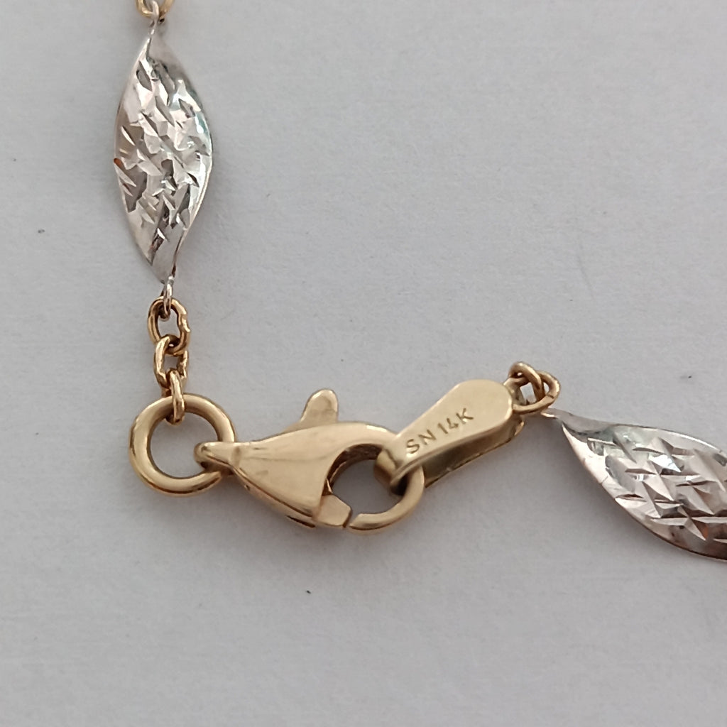 PULSERA ORO, ORO COMBINADO 14 K 1.9 GRMS (SEMINUEVO)