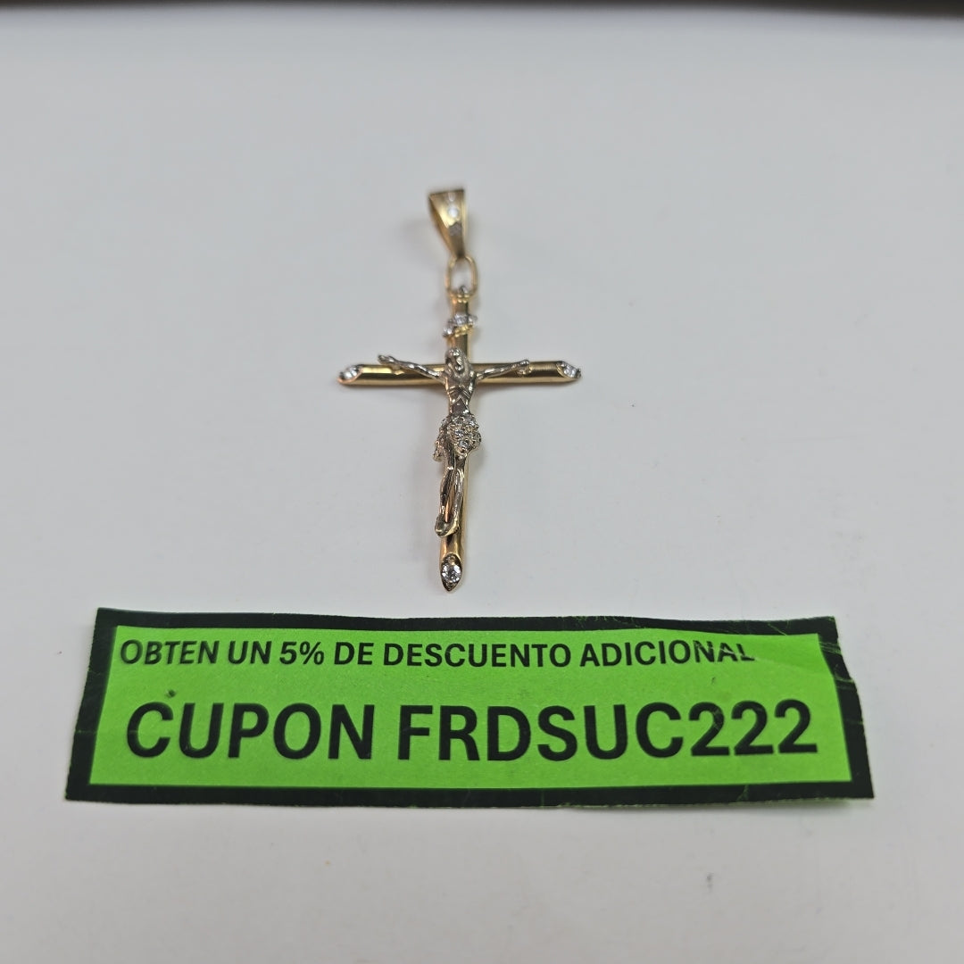 CRUCIFIJO ORO 10 K 3.3 GRMS (SEMINUEVO)