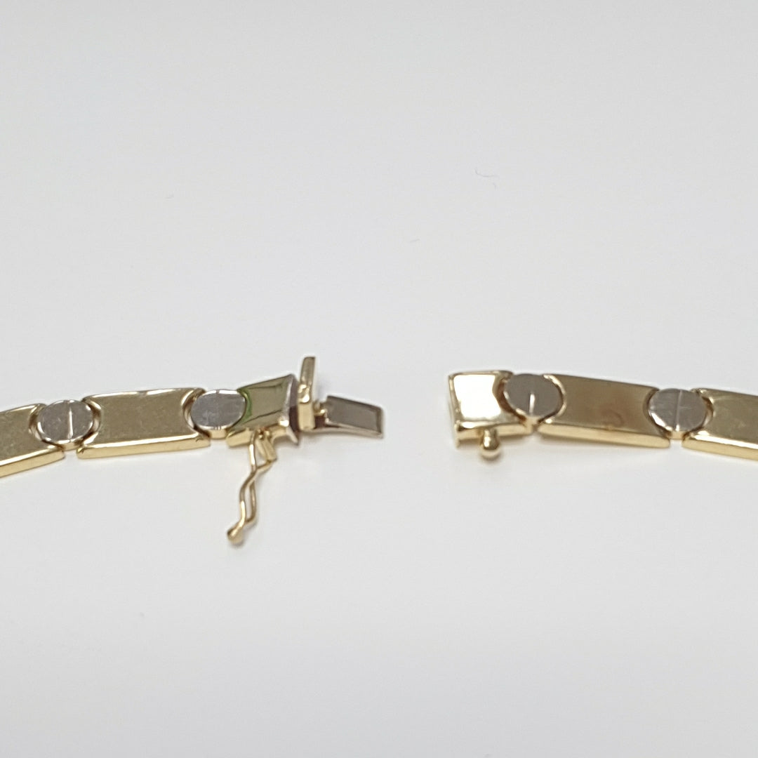 GARGANTILLA ORO, ORO BLANCO 14 K 26.3 GRMS (SEMINUEVO)