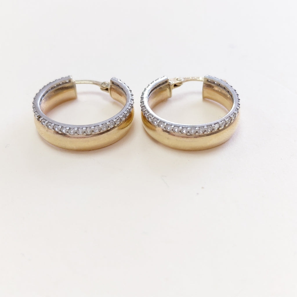 ARRACADAS PAR ORO, RODIADO 10 K 2.9 GRMS (SEMINUEVO)