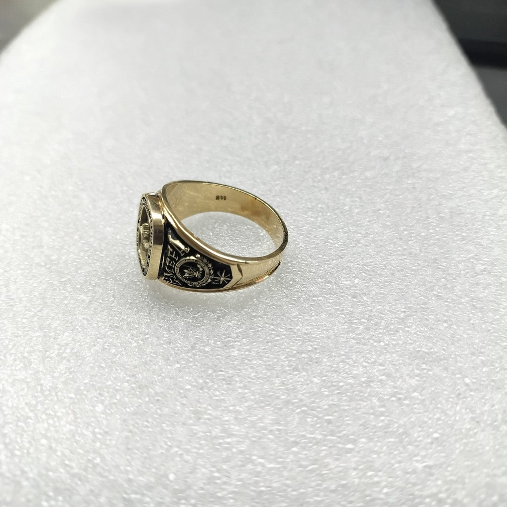 ANILLO DE GRADUACIÓN ORO 14 K 13 GRMS (SEMINUEVO)