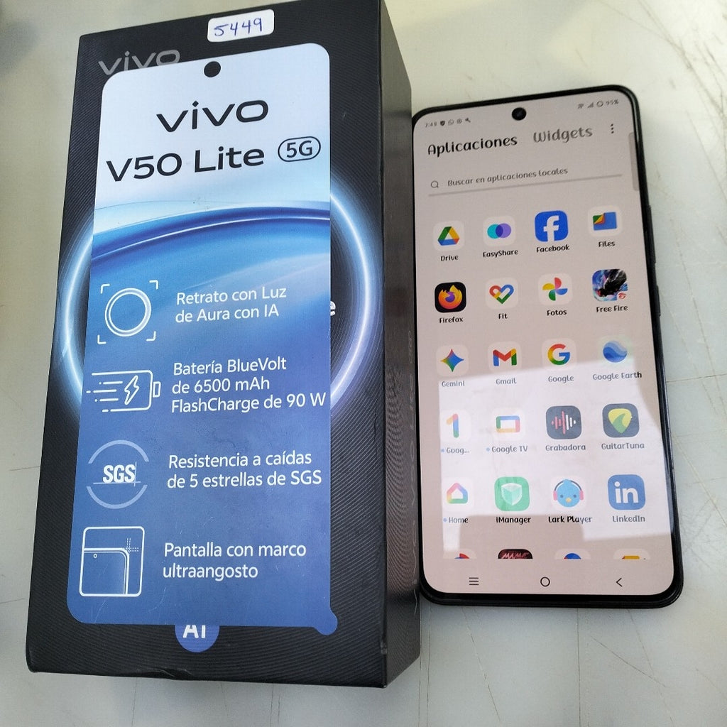 CELULAR VIVO V50 LITE 5G V2440 (2025) 256 GB 12 GB RAM (SEMINUEVO)