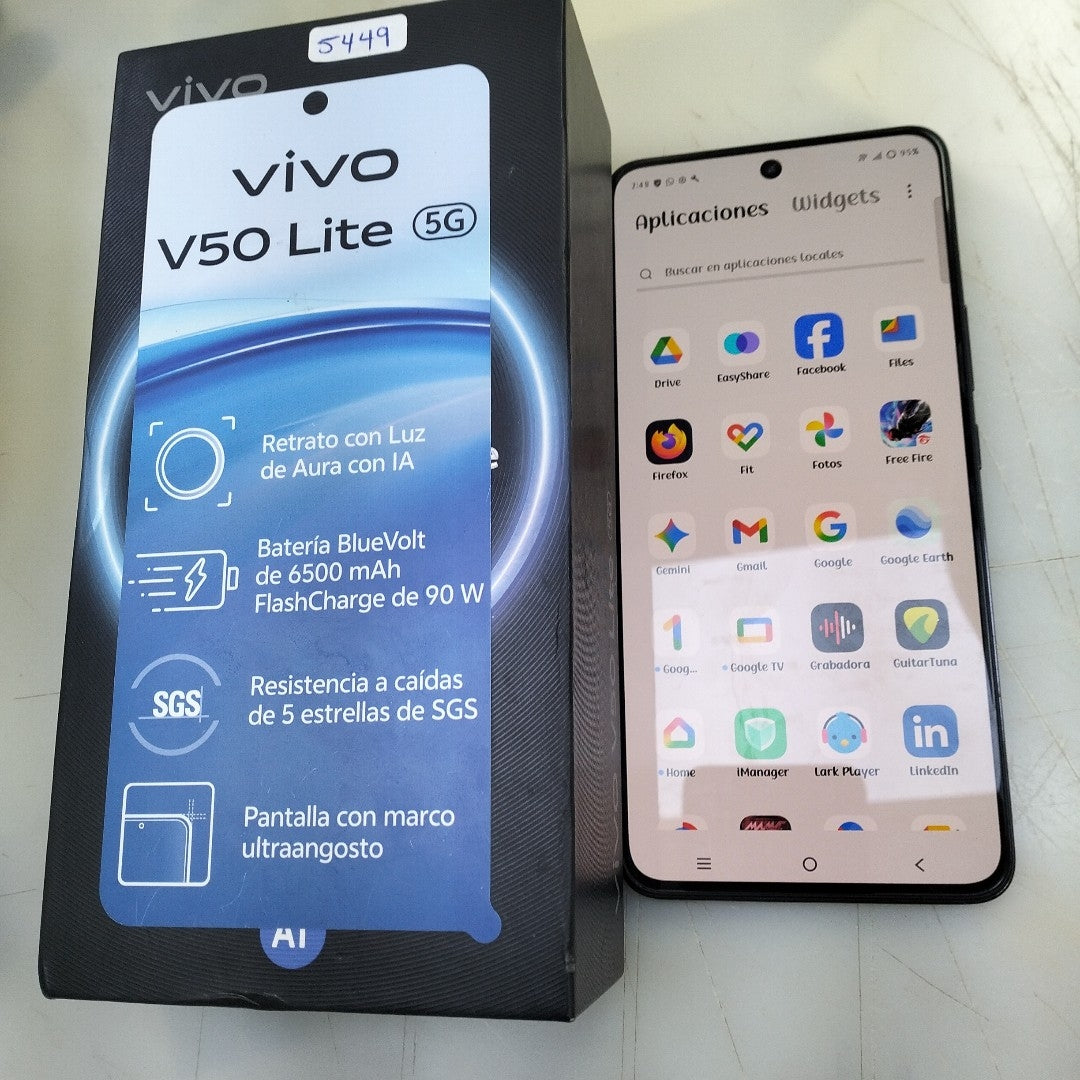 CELULAR VIVO V50 LITE 5G V2440 (2025) 256 GB 12 GB RAM (SEMINUEVO)