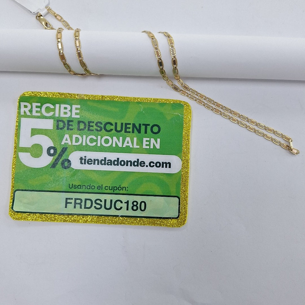 CADENA ORO COMBINADO 14 K 10.6 GRMS (SEMINUEVO)