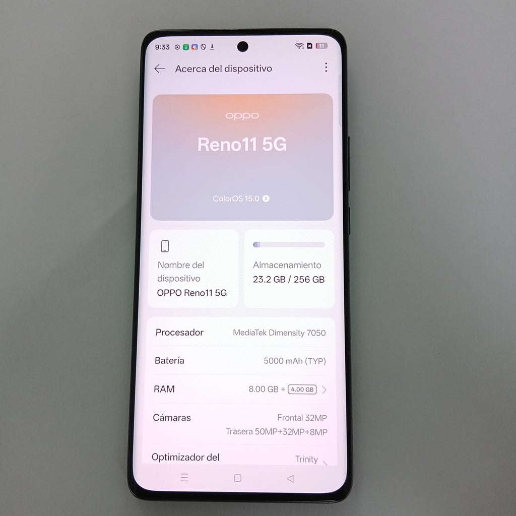 CELULAR OPPO  RENO11 5G CPH2599 (2024) 256 GB 8 GB RAM (SEMINUEVO)