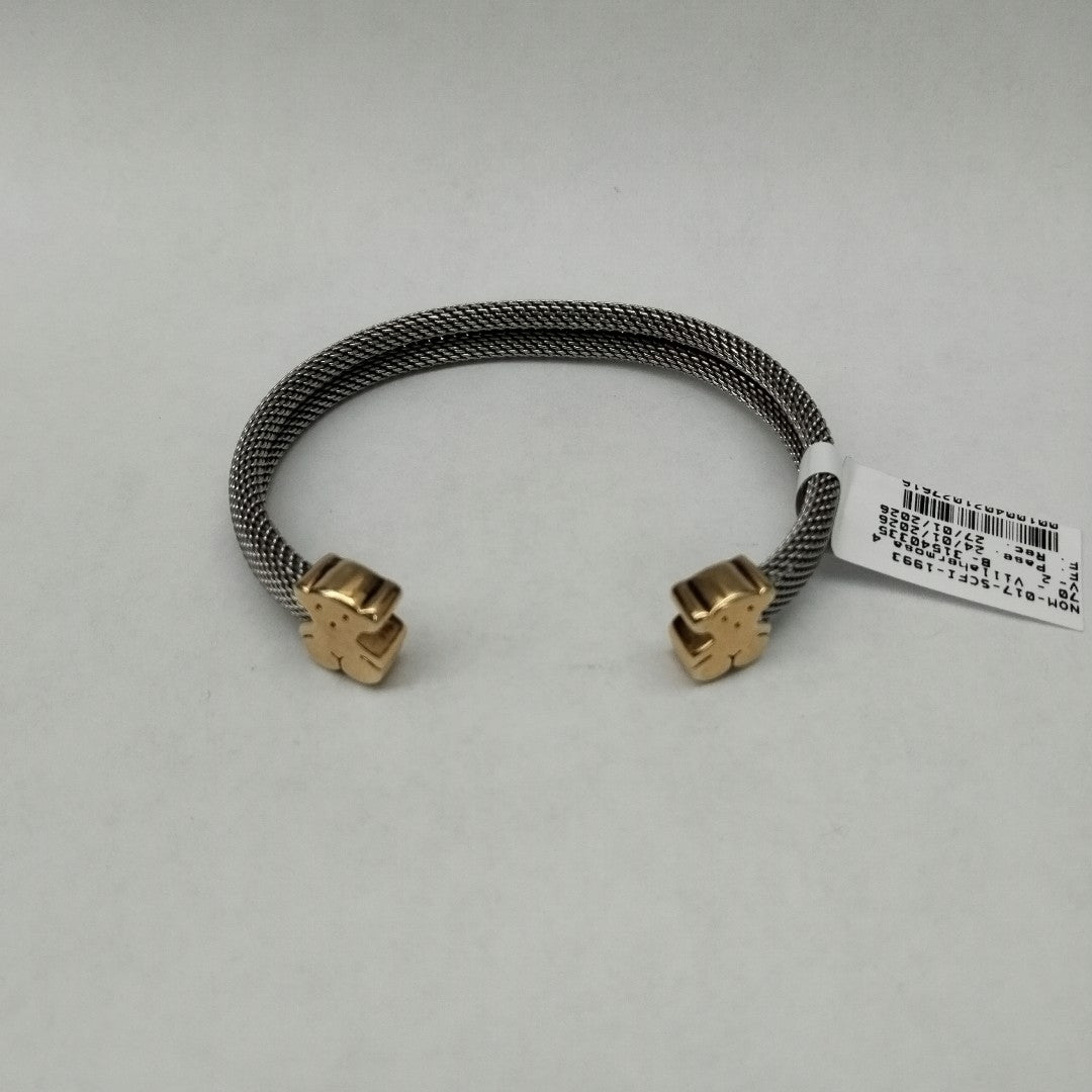 PULSERA RIGIDA ORO,ACERO 18 K 16,70 GRMS (SEMINUEVO)