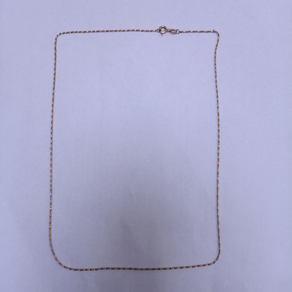 CADENA ORO COMBINADO 14 K 2.1 GRMS (SEMINUEVO)