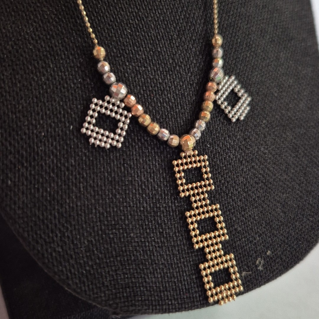 COLLAR ORO, ORO COMBINADO 10 K 4.6 GRMS (SEMINUEVO)