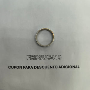 ARGOLLA ORO, ORO BLANCO 10 K 6.3 GRMS (SEMINUEVO)