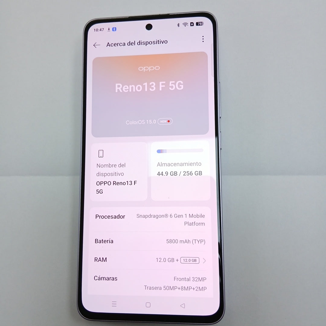 CELULAR OPPO  RENO 13F 5G CPH2699 (2025) 256 GB 12 GB RAM (SEMINUEVO)