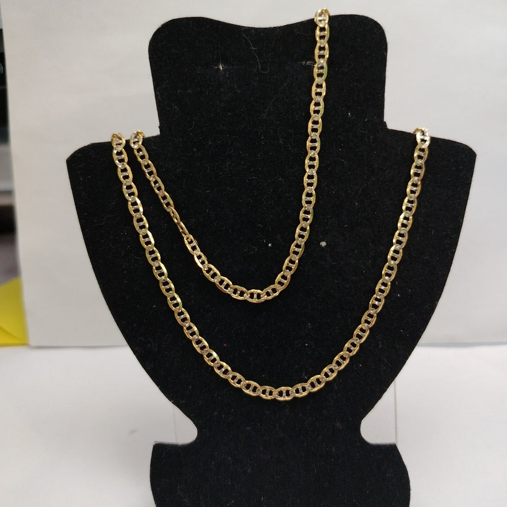 CADENA TEJIDO MARINERO 9GR 60 CM 14K (NUEVO)