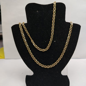 CADENA TEJIDO MARINERO 9GR 60 CM 14K (NUEVO)