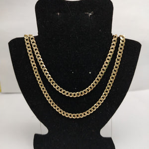 CADENA BARBADA DIAMANTADA 12.31GR 60 CM 14K (NUEVO)