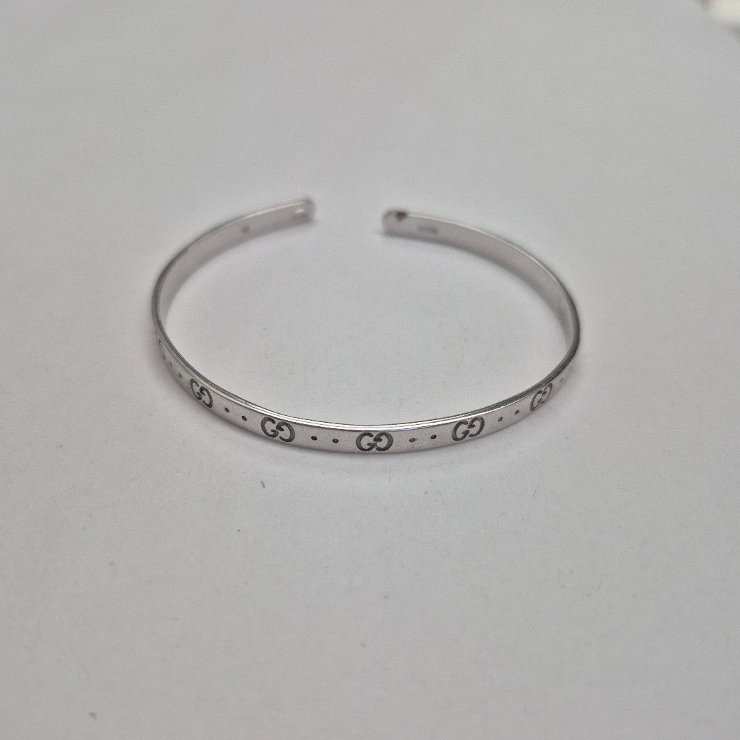 PULSERA RIGIDA ORO BLANCO 18 K 9,30 GRMS (SEMINUEVO)