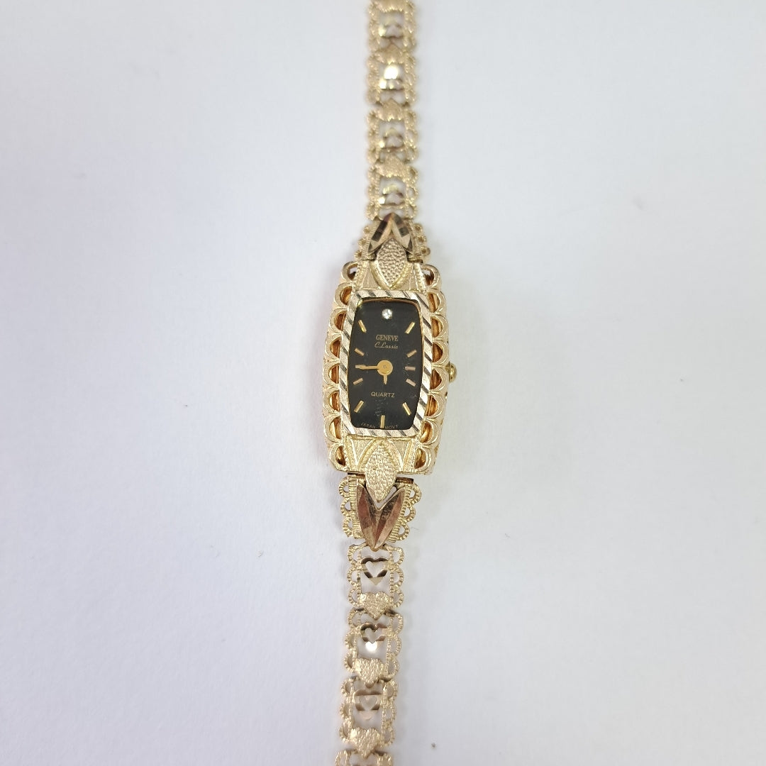 RELOJ CAJA ACERO PULSO ORO ORO 14 K 16,70 GRMS (SEMINUEVO)