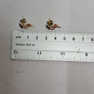 BROQUELES PAR ORO,ORO BLANCO 14 K 2,30 GRMS (SEMINUEVO)