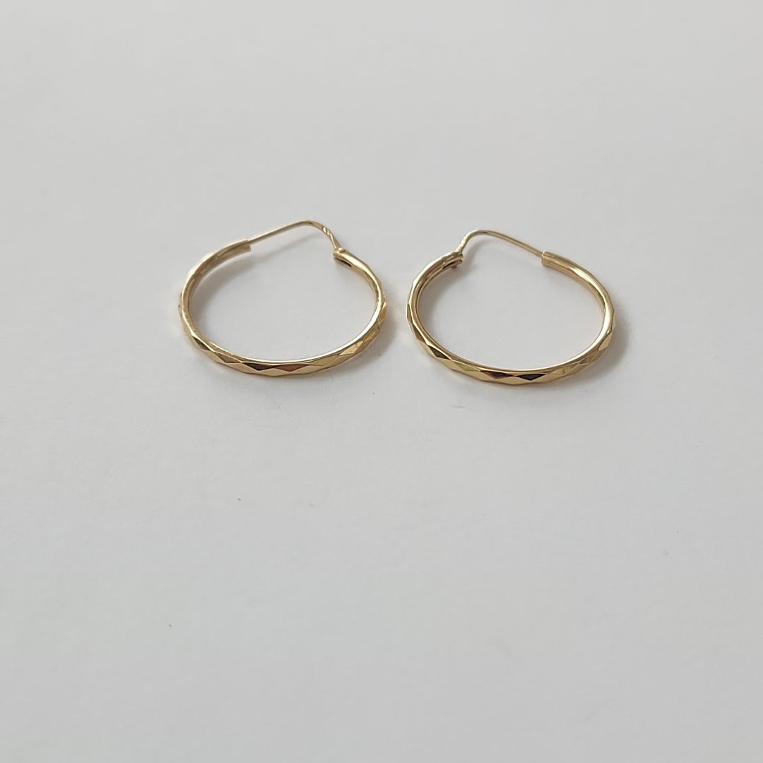 ARRACADAS PAR ORO 14 K 1,30 GRMS (SEMINUEVO)
