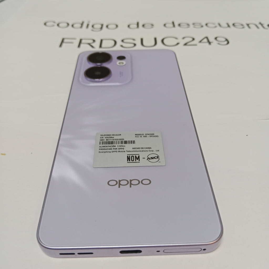 CELULAR OPPO  RENO 13F 5G CPH2699 (2025) 256 GB 12 GB RAM (SEMINUEVO)