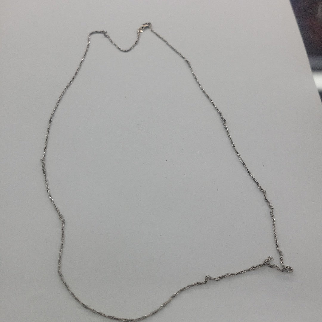 CADENA ORO, ORO BLANCO 14 K 2.9 GRMS (SEMINUEVO)