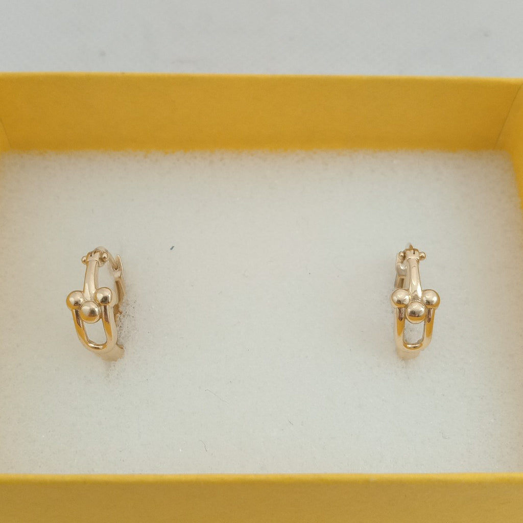 ARRACADAS PAR ORO 14 K 2.4 GRMS (SEMINUEVO)
