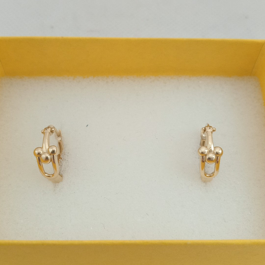 ARRACADAS PAR ORO 14 K 2.4 GRMS (SEMINUEVO)