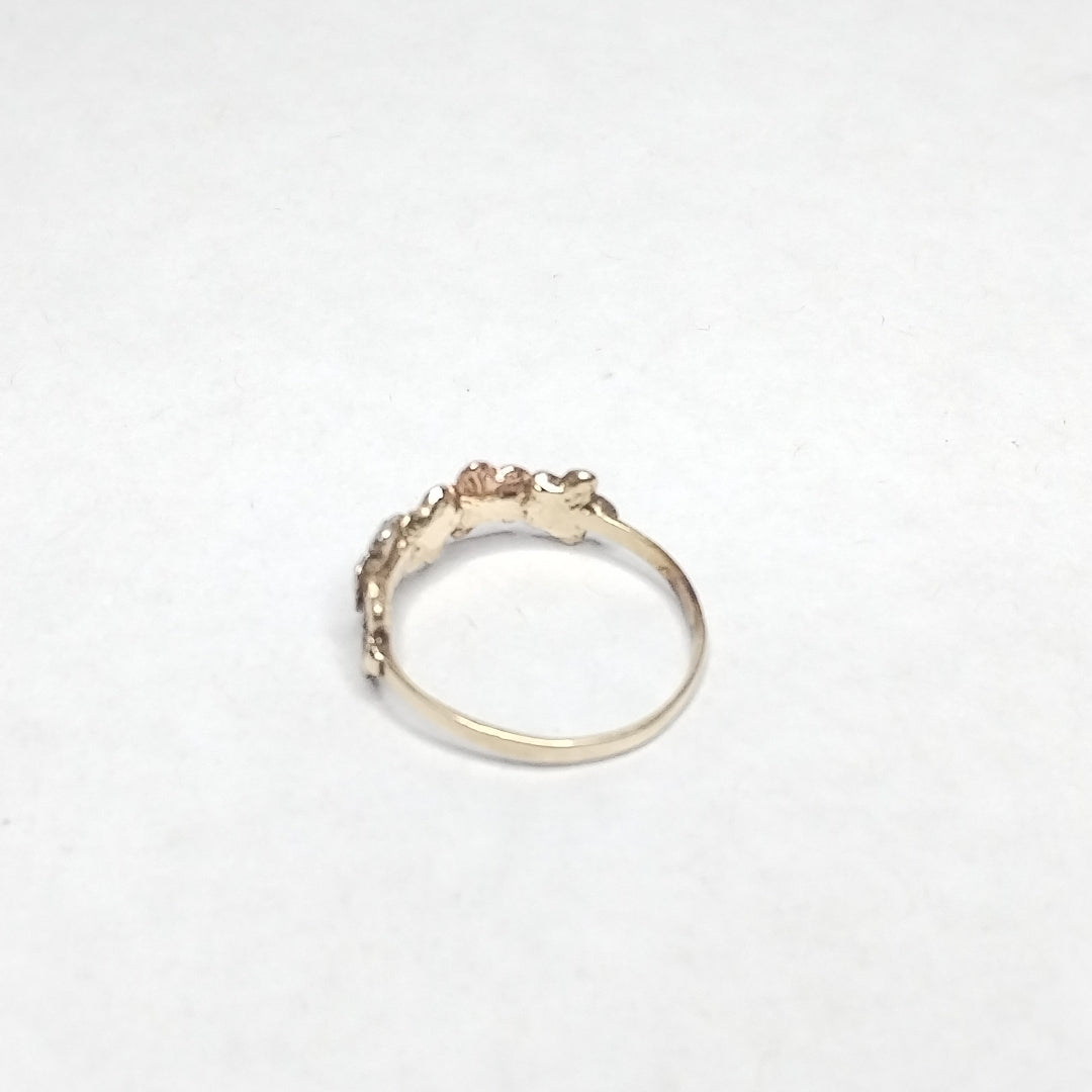 ANILLITO ORO, ORO COMBINADO 14 K 1.9 GRMS (SEMINUEVO)