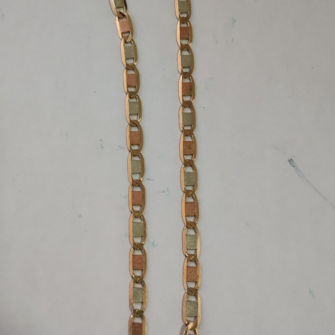 CADENA ORO COMBINADO 10 K 21,60 GRMS (SEMINUEVO)