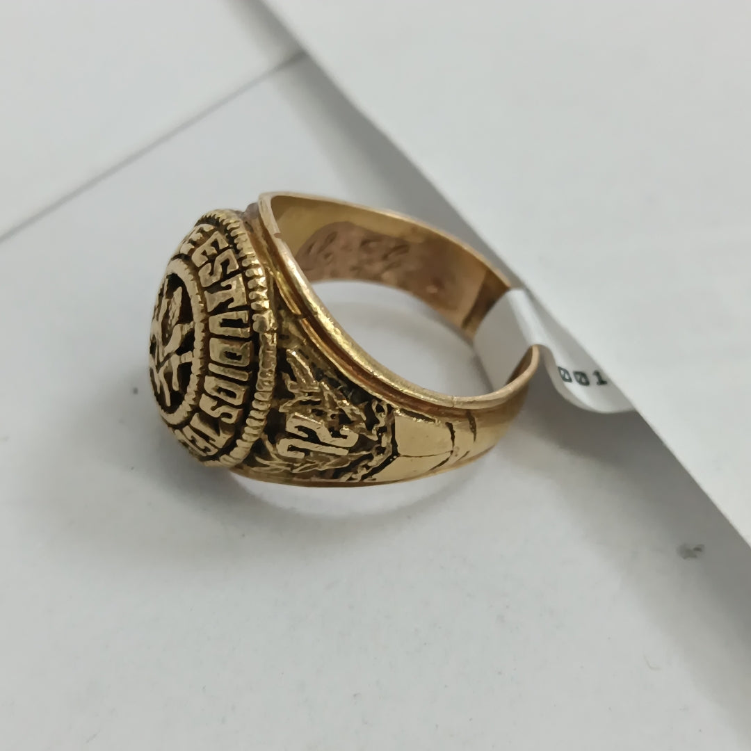 ANILLO DE GRADUACIÓN ORO 18 K 11,50 GRMS (SEMINUEVO)