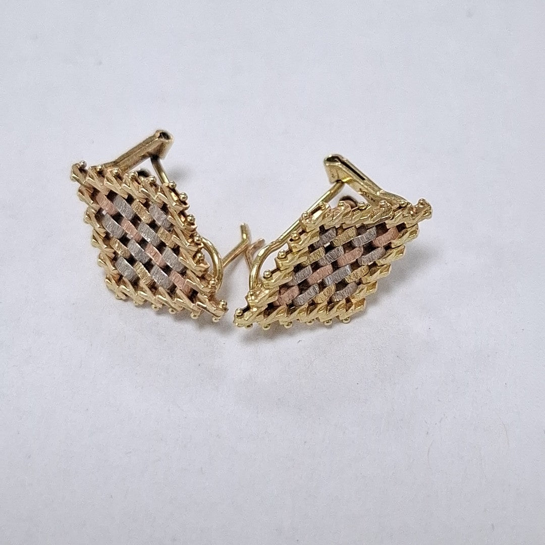 ARETES PAR ORO 14 K 5,10 GRMS (SEMINUEVO)