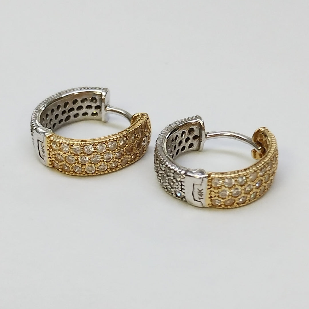 ARRACADAS PAR ORO 14 K 3 GRMS (SEMINUEVO)