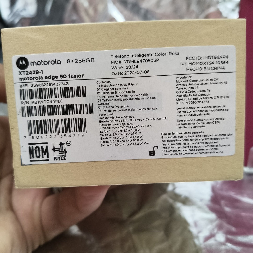 CELULAR MOTOROLA EDGE 50 FUSION XT2429-1 256 GB 8 GB RAM (SEMINUEVO)
