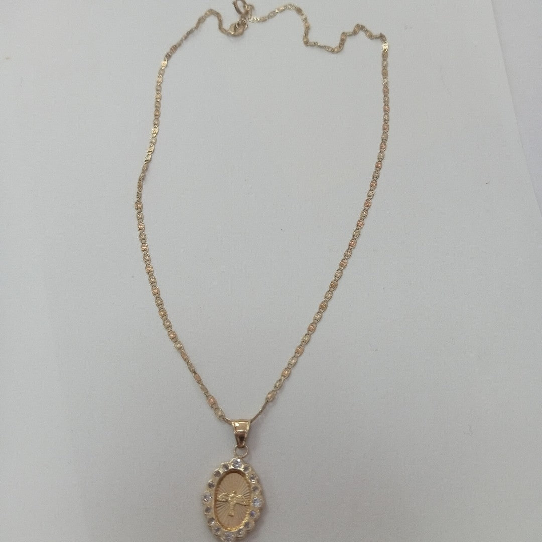 CADENA,MEDALLA RELIGIOSA ORO 10 K 2,00 GRMS (SEMINUEVO)