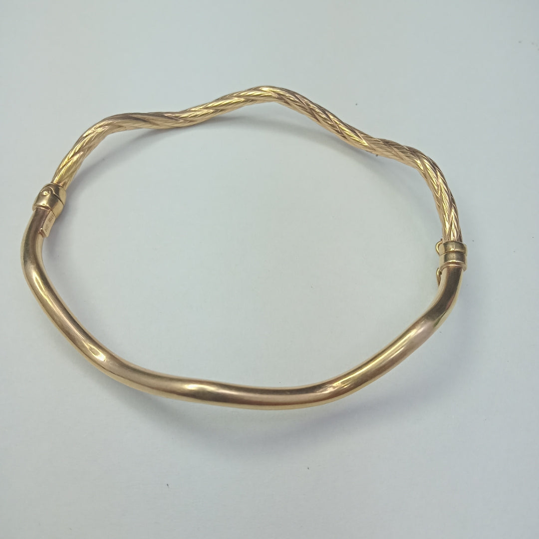 PULSERA RIGIDA ORO 14 K 3,70 GRMS (SEMINUEVO)