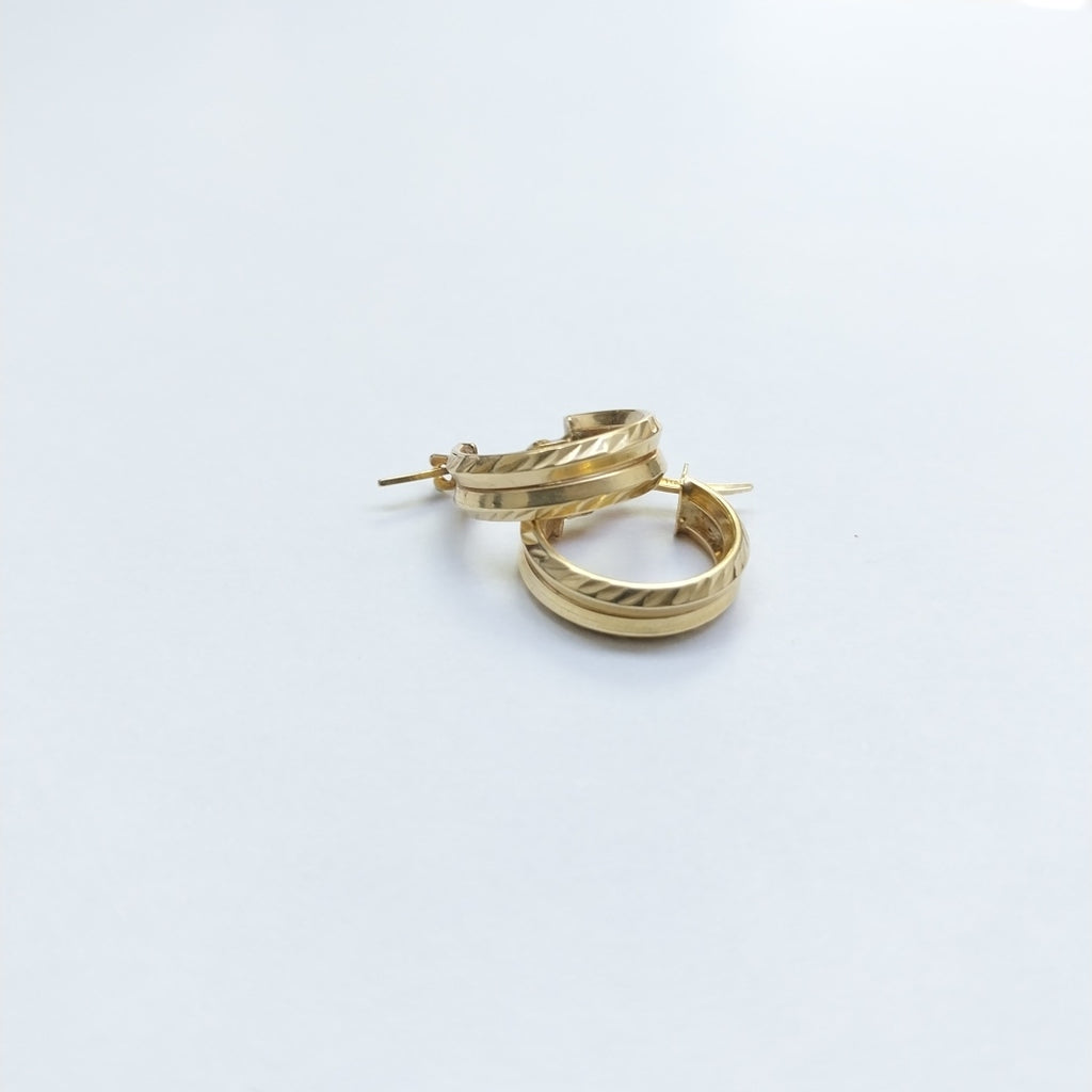 ARRACADAS PAR ORO 12 K 1.2 GRMS (SEMINUEVO)