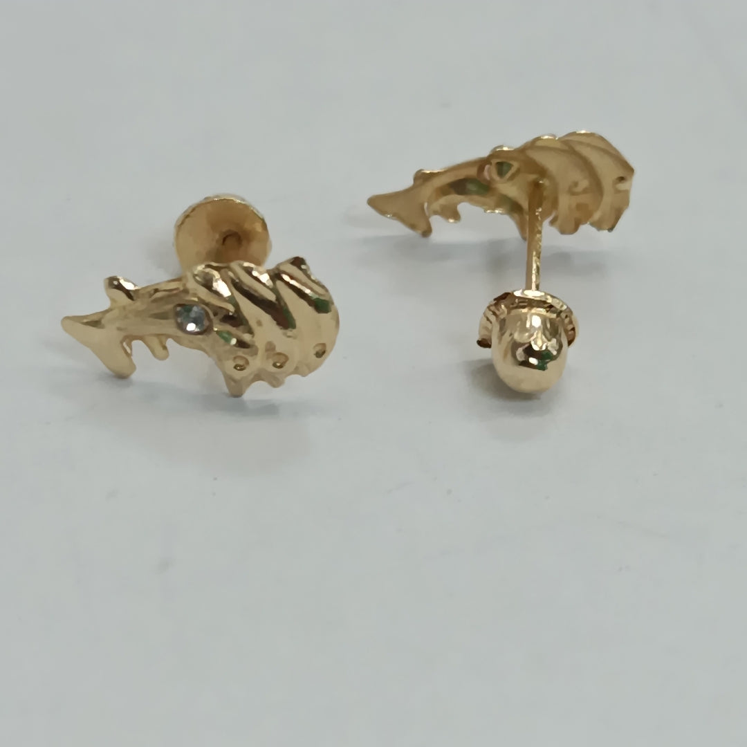 ARETES PAR ORO 14 K 0.3 GRMS (SEMINUEVO)