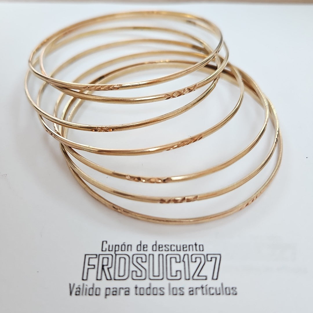 SEMANARIO DE PULSERAS ORO 8 K 35.2 GRMS (SEMINUEVO)