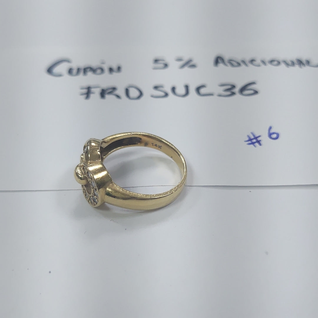 ANILLO ORO 14 K 4,00 GRMS (SEMINUEVO)