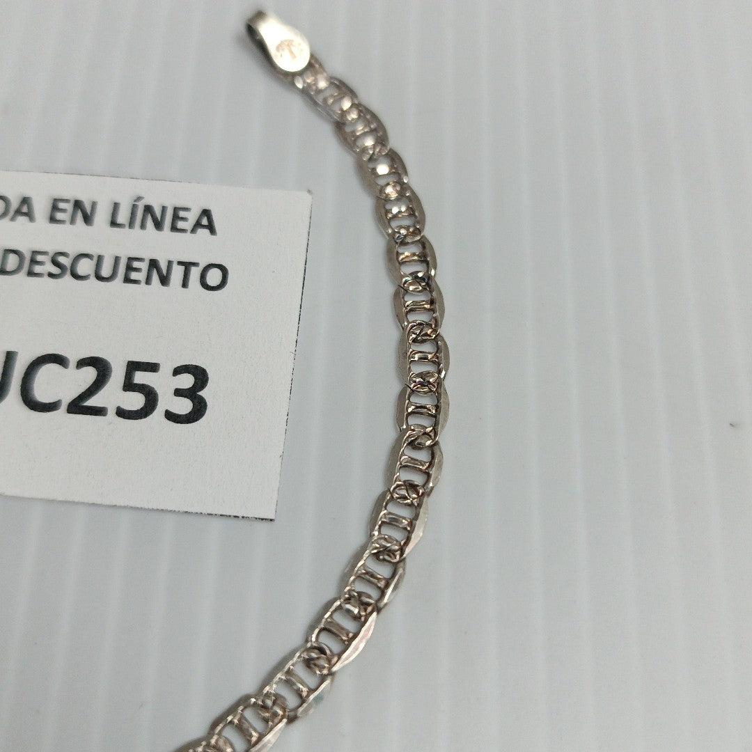 PULSERA TEJIDO MARINERO PLATA .925 4.2G (NUEVO)