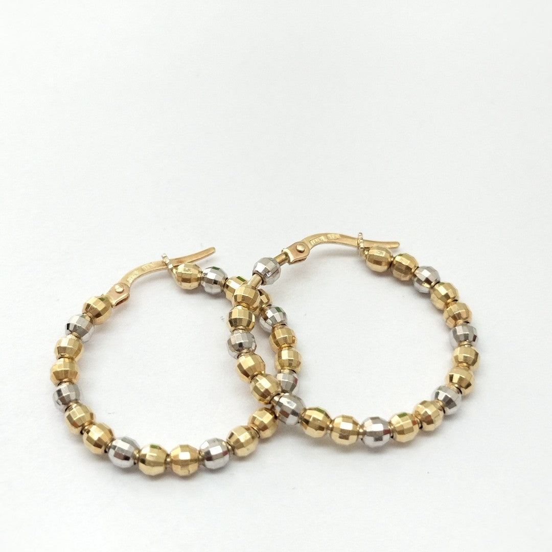 ARRACADAS PAR ORO,ORO COMBINADO 14 K 4,60 GRMS (SEMINUEVO)